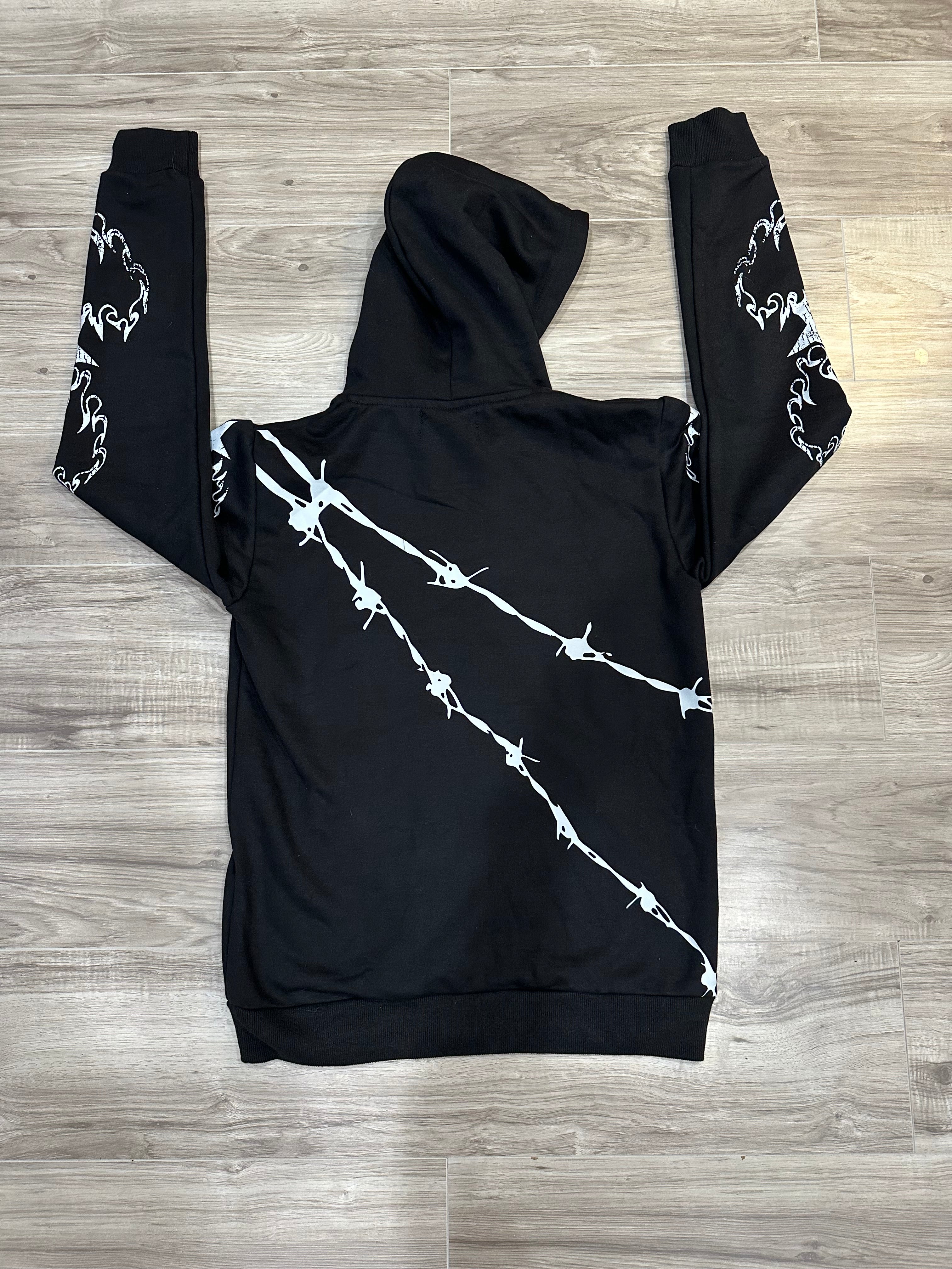 COAL BLACK HOODIE